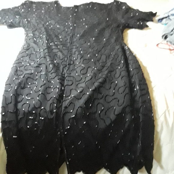 🐕🐕Party dress ( Halloween)size L blk lined. Intrakit beading/ BUNDLE ONLY - Picture 5 of 8